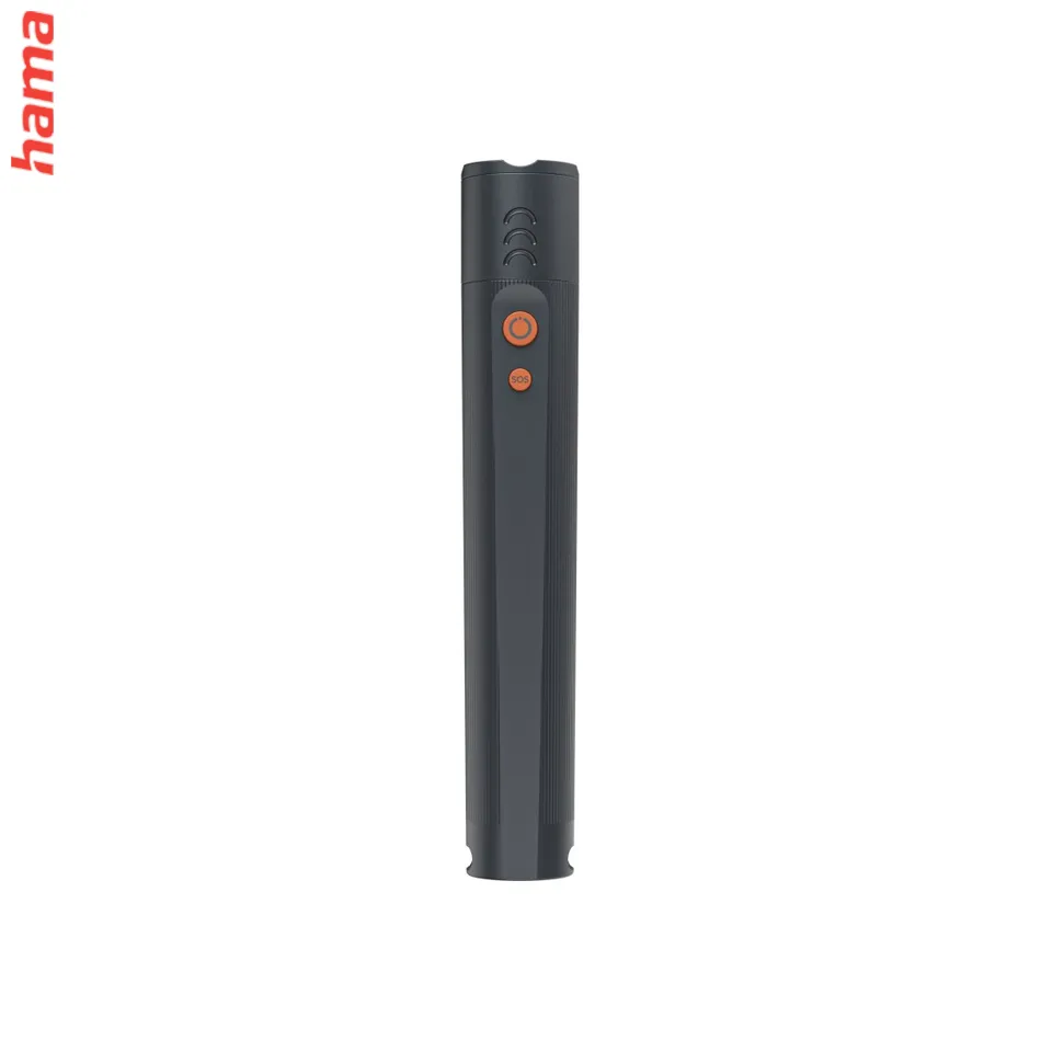 Hama FLX1200-C, LED baterka, nabíjacia, hliníková, 1200 lm/300 m, 4 režimy+SOS, IP44, zoom, karabína