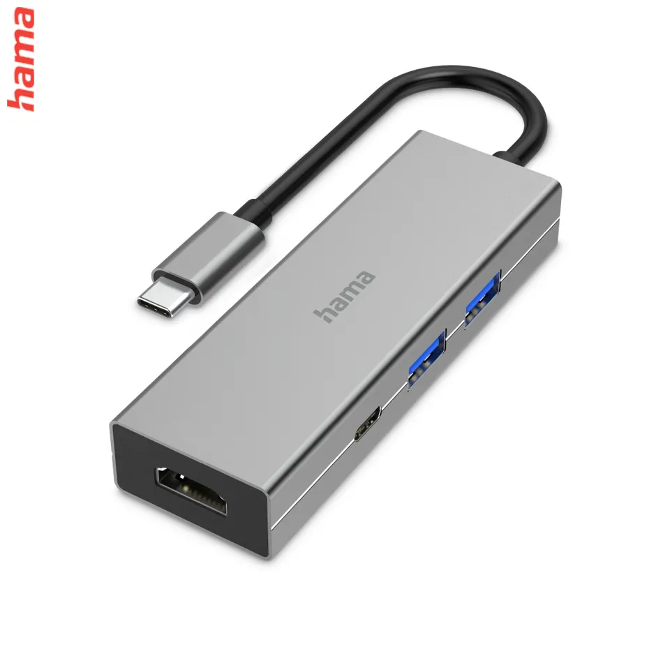 Hama USB hub, multiport, 2x USB-A, USB-C PD, HDMI, USB 3.2 5 Gb/s