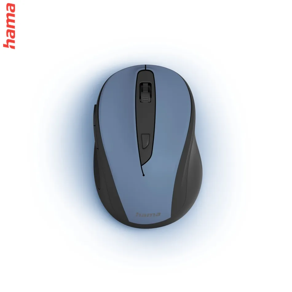 Hama bezdrôtová optická myš MW-400 V2, ergonomická, modrá/čierna