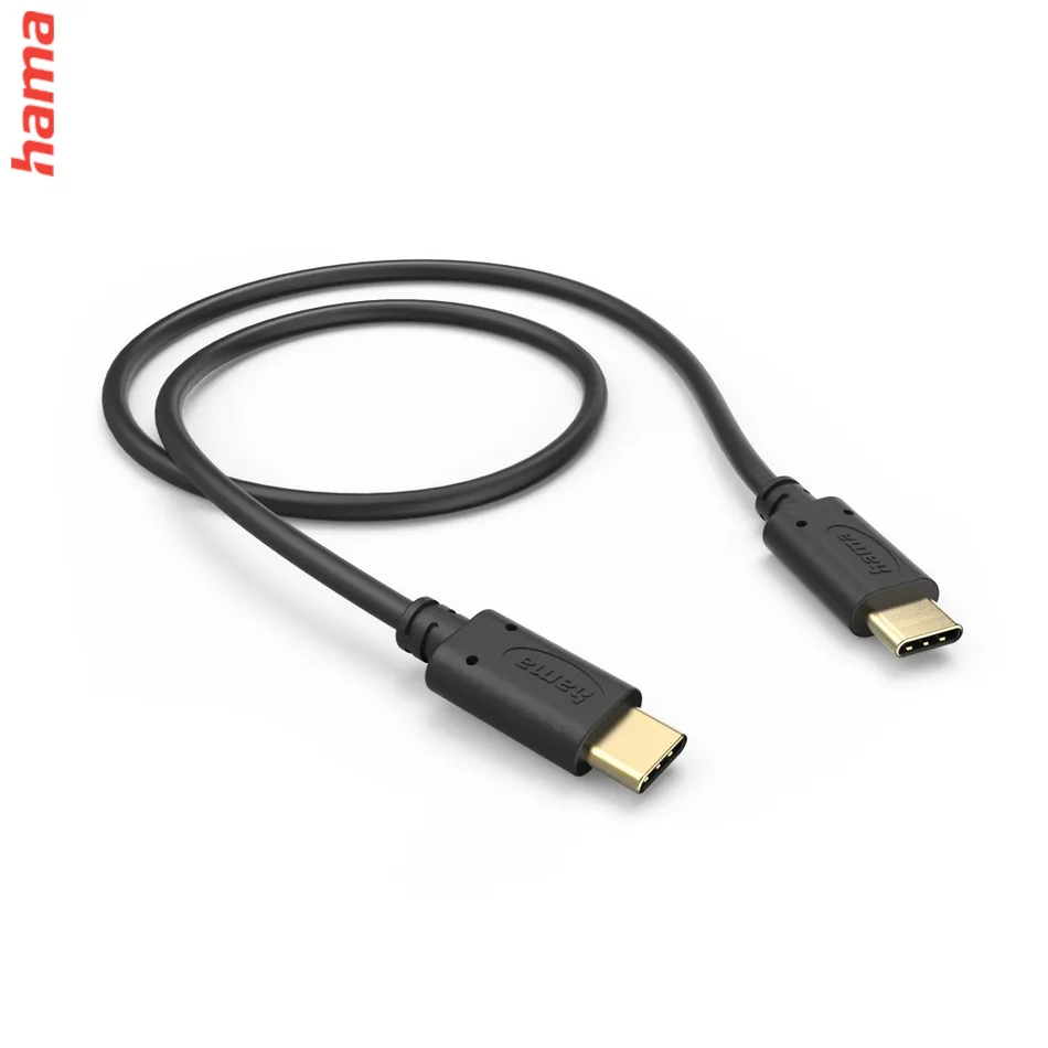 Hama kábel USB-C 2.0 typ C-C 0,5 m, čierny