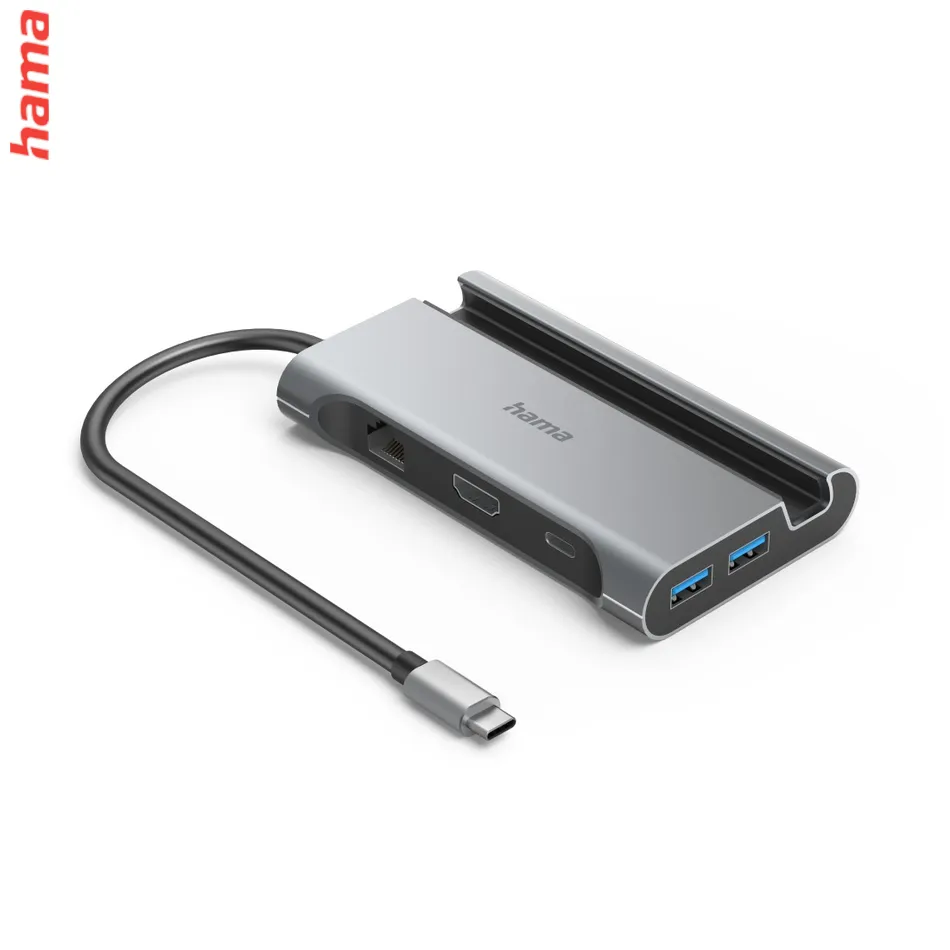 Hama USB-C hub Connect2Mobile V2, multiport, 7 portov