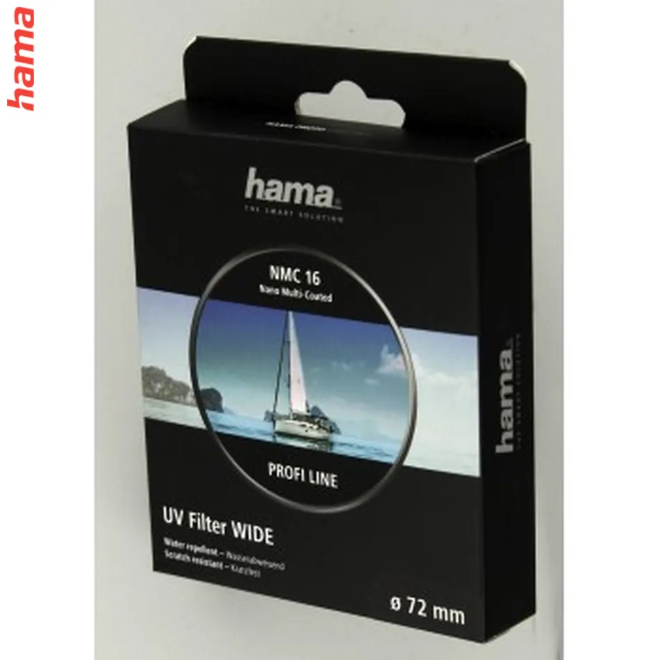 Profesionálny UV filter Hama Profi Line s nano efektom a 16 vrstvami pre objektívy 72 mm