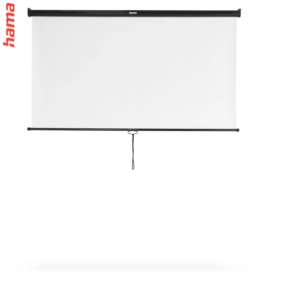 Hama projekčné plátno, roletové, 175x175 cm, uhlopriečka 247 cm, montáž na strop alebo stenu, biele