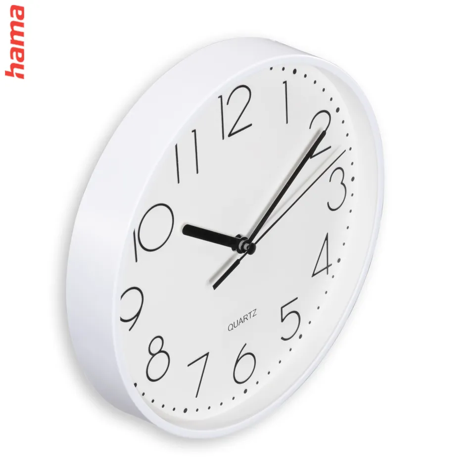 Hama Salina, nástenné hodiny, priemer 22 cm, tichý chod, biele