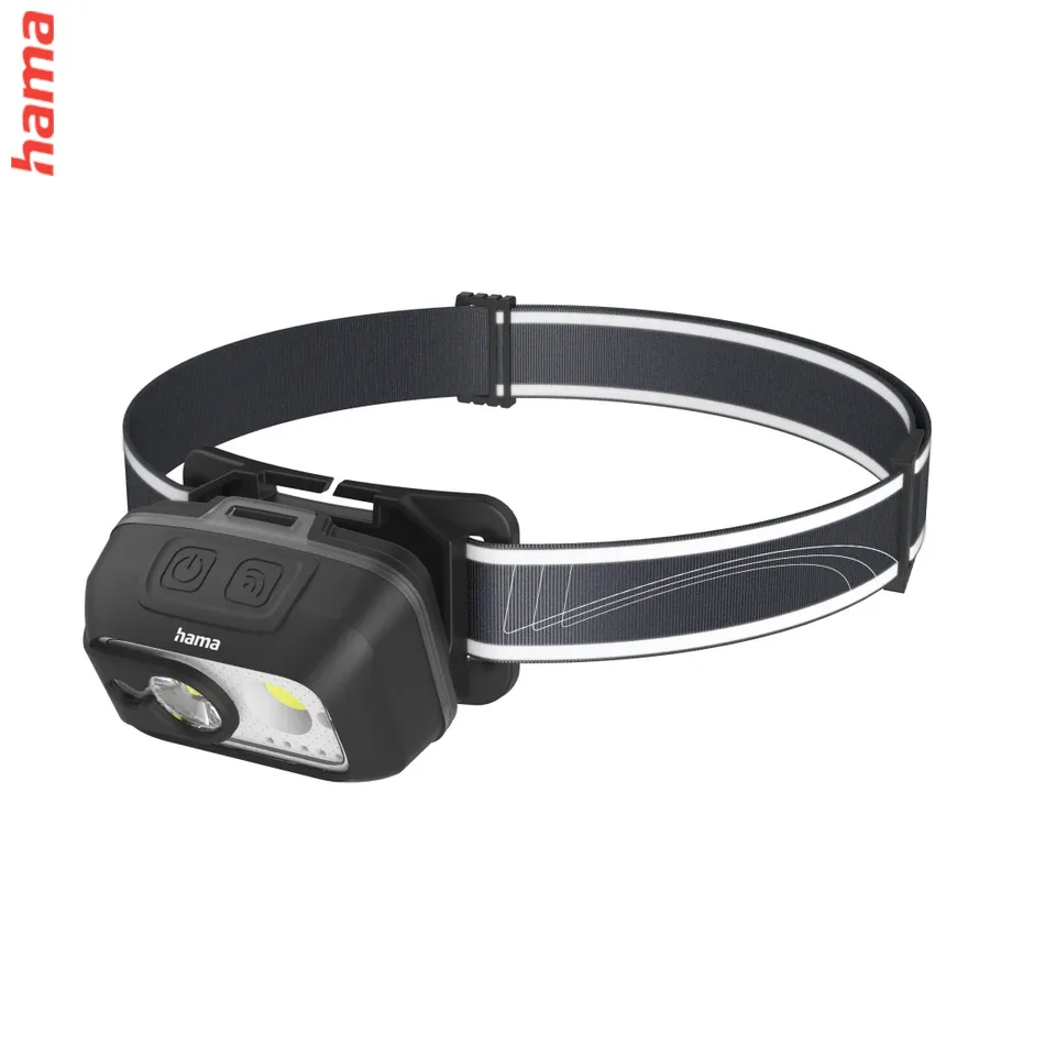 Hama HL500-C, LED čelovka, nabíjateľná, svietivosť 500 lm, dosvit 110 m, IP44