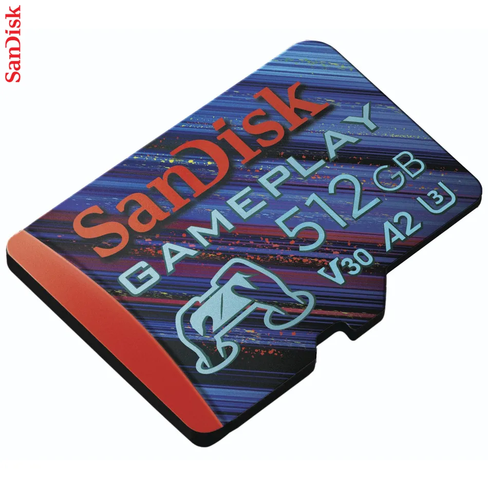 SanDisk GamePlay microSDXC UHS-I Card, 512 GB Gaming microSDXC, 190 MB/s, 130 MB