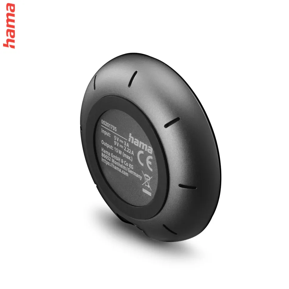 Hama bezdrôtová nabíjačka Qi 15 W, magnetická, samostatný kábel 1 m