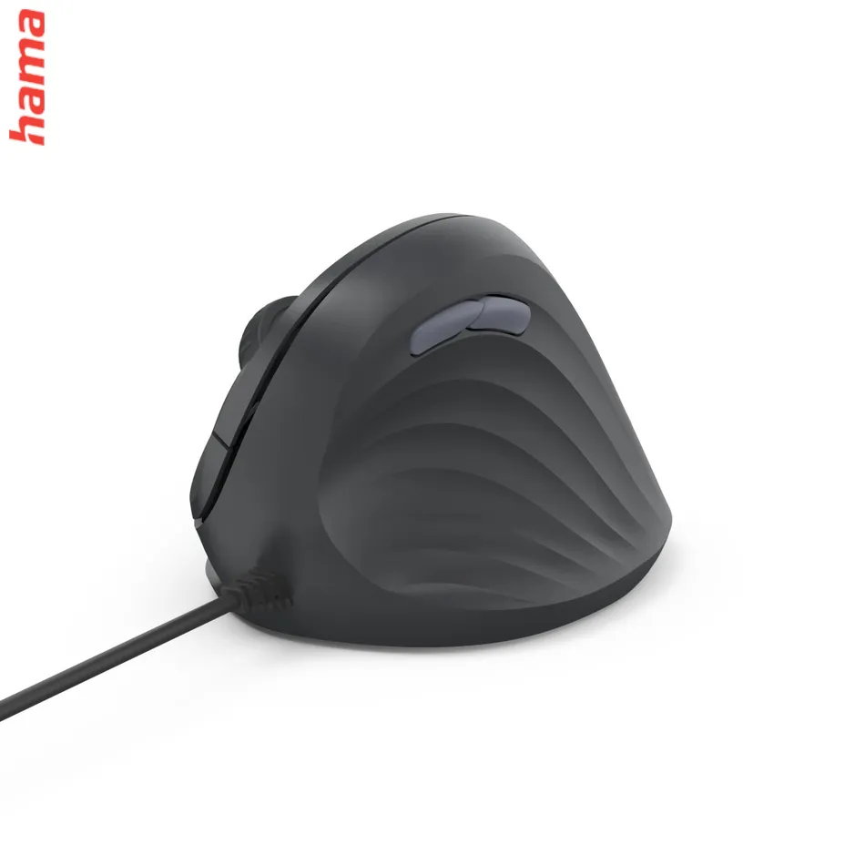 Hama vertikálna ergonomická káblová myš ECM-500R, pre pravákov, čierna