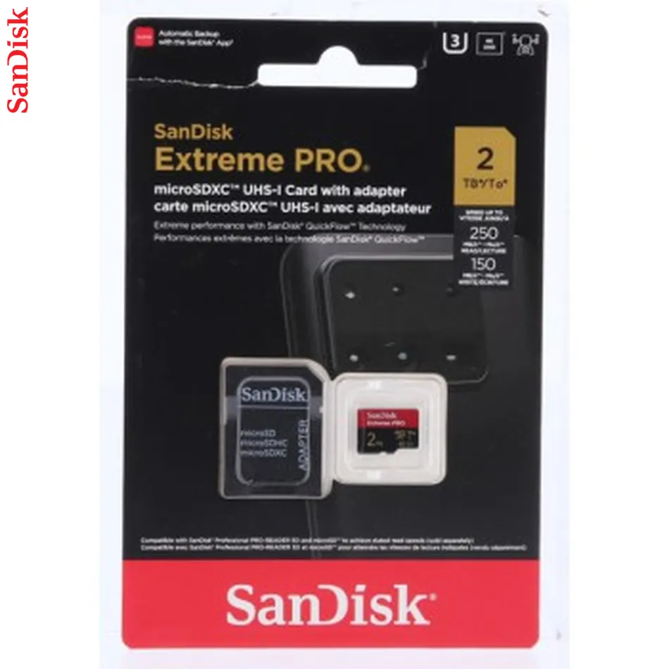 SanDisk Extreme PRO microSDXC 2 TB UHS-I Card + adaptér