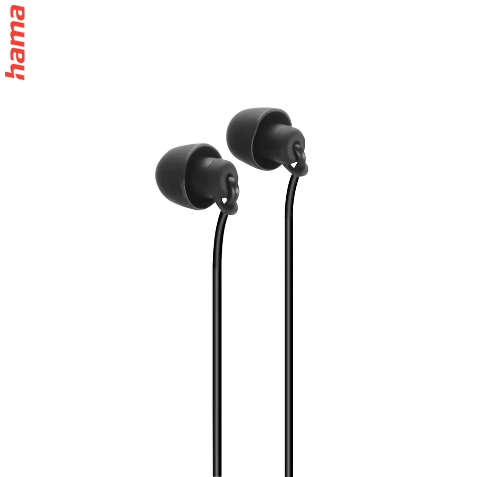 Hama USB-C slúchadlá s mikrofónom Calm, mini štuple, čierne