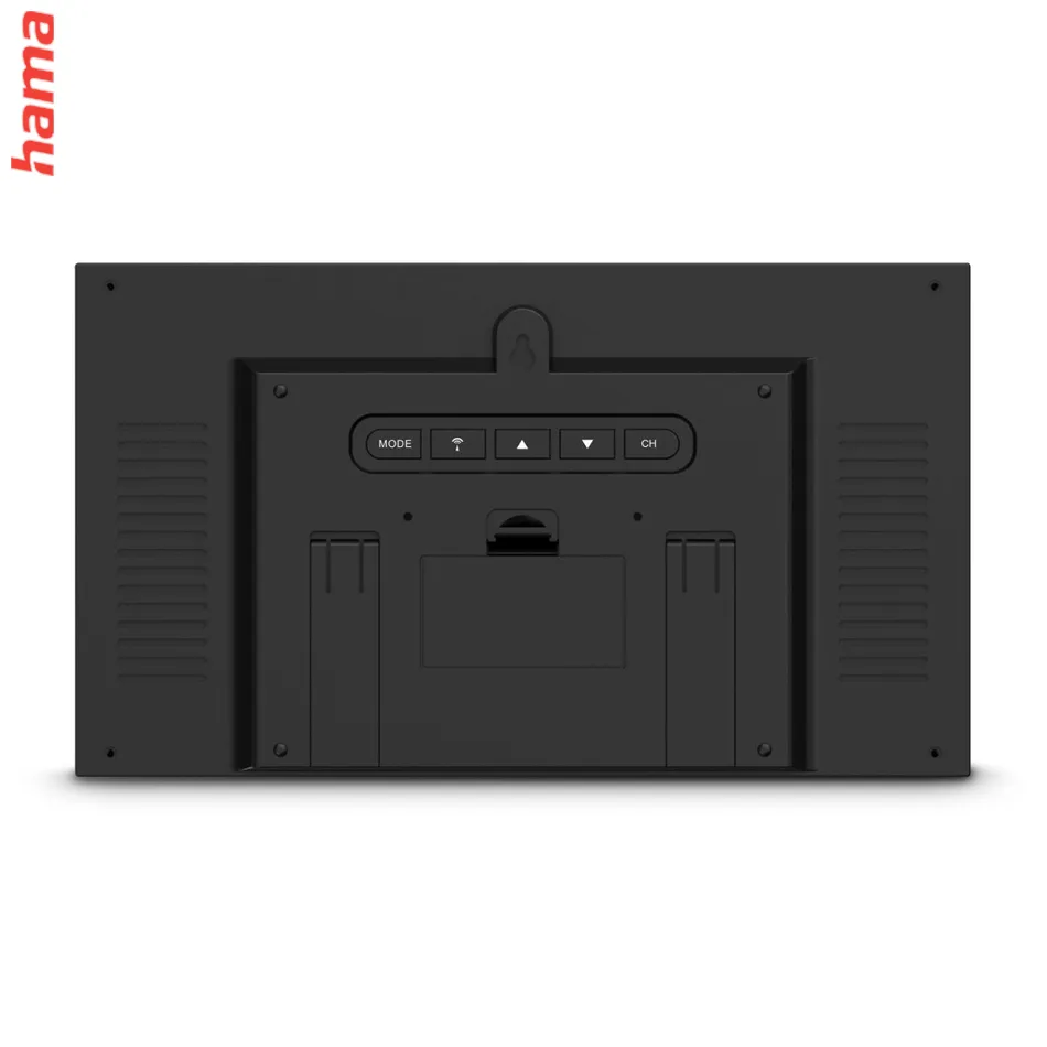 Hama Sylt, meteostanica, bezdrôtový senzor, DCF hodiny, teplota, vlhkosť, počasie, batérie, čierna