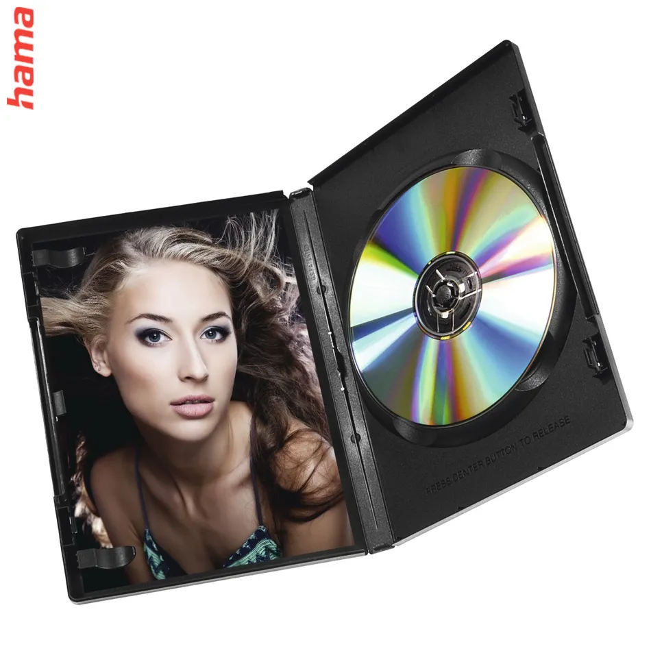 Hama DVD obal na 1 DVD, s fóliou, čierny, balenie 30 ks (cena uvedená za balenie)