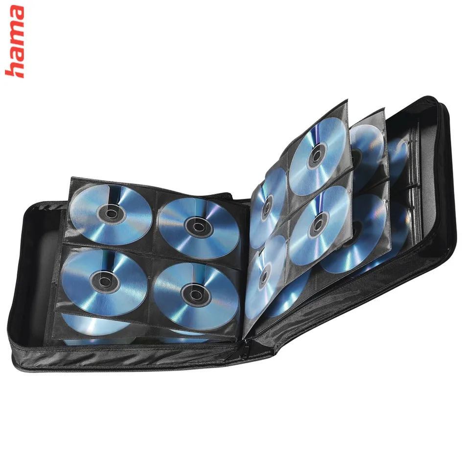 Hama Wallet 208, puzdro na 208 CD/DVD/Blu-ray diskov, polyester, čierne