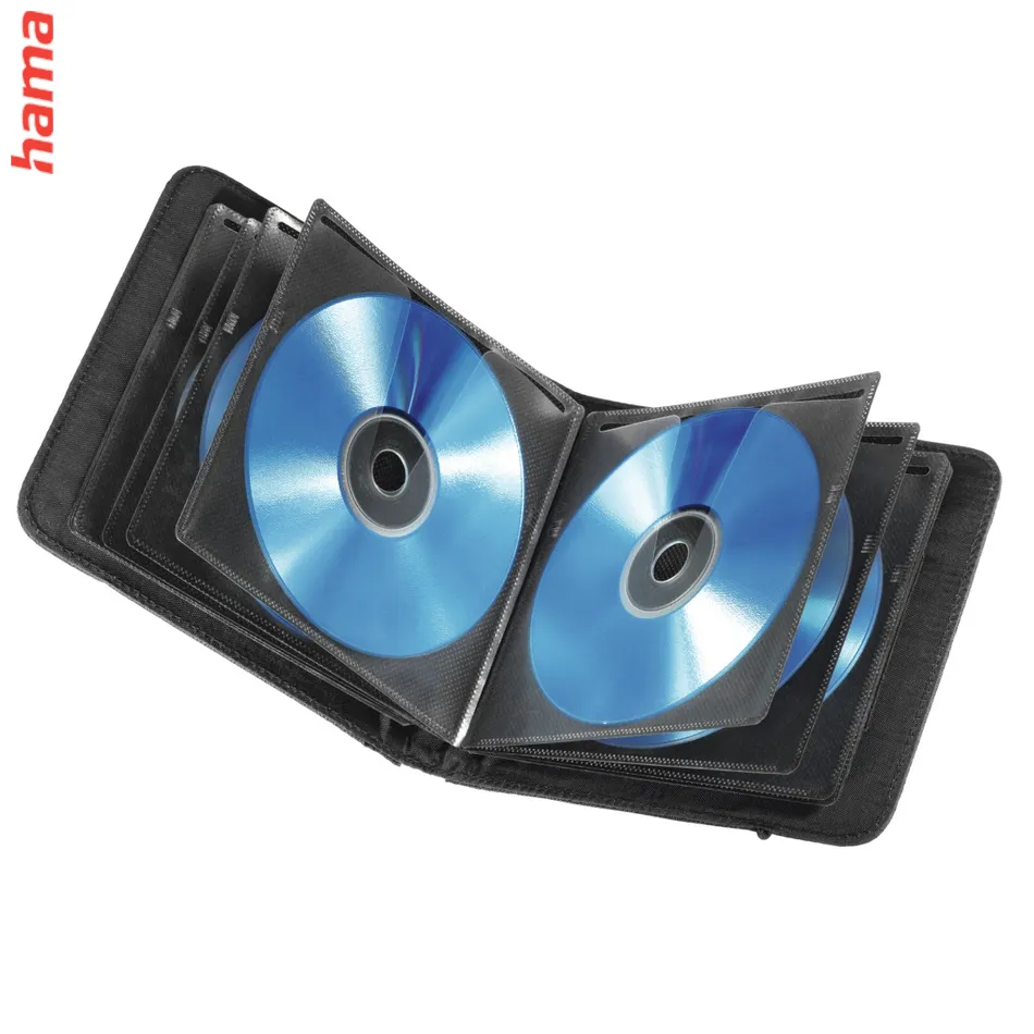 Hama Ready for Business, puzdro na 24 CD/DVD/Blu-ray + 6 SD/MMC/xD/MemoryStick, čierne