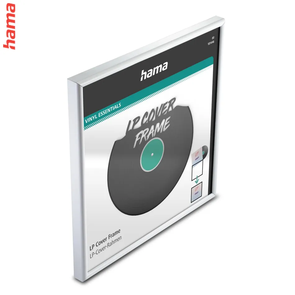 Hama rám na obal gramofónovej platne (LP/vinyl), 31,5x31,5 cm, hliníkový, matný biely