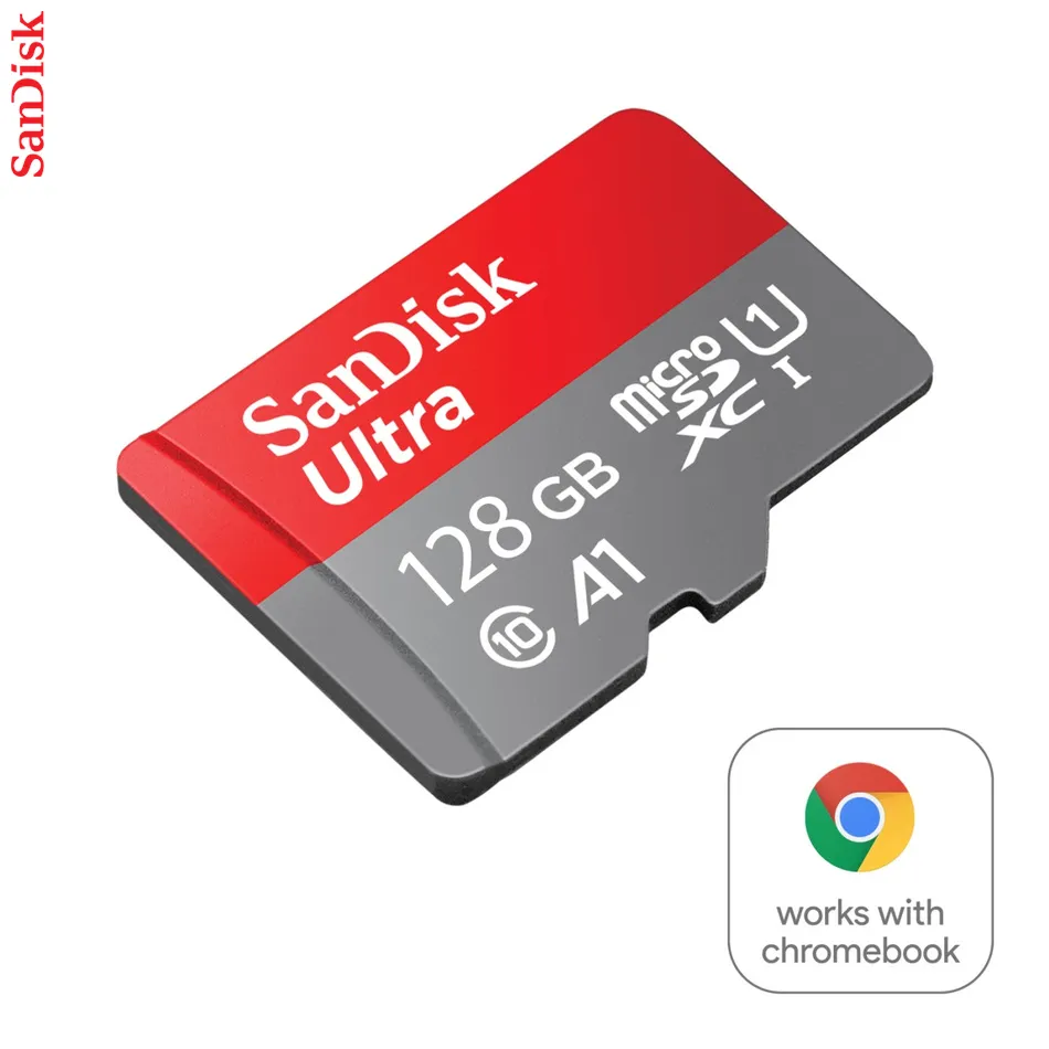 SanDisk Ultra microSDXC card for Chromebooks 128 GB, 140 MB/s, UHS-I, s adaptérom