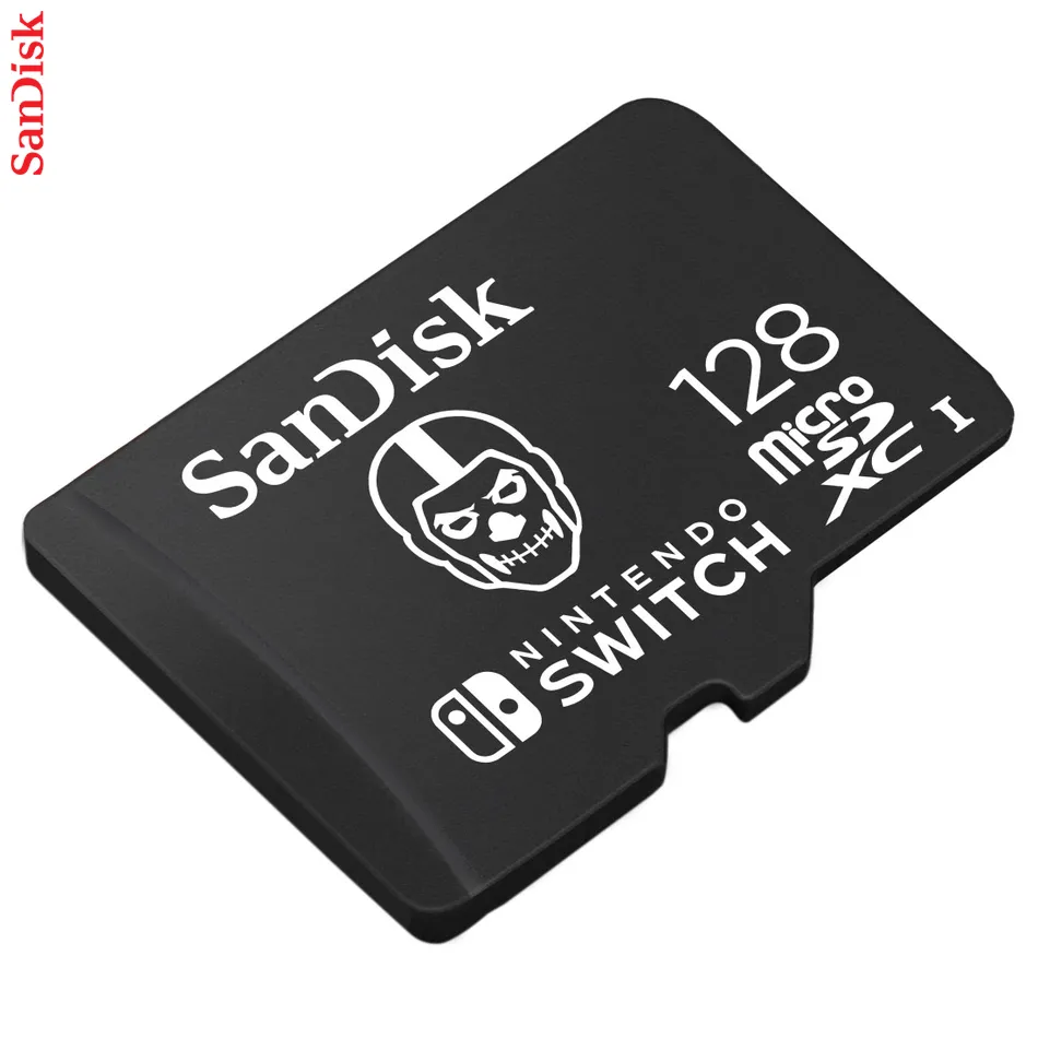 SanDisk Nintendo MicroSD UHS I Card - Fortnite Edition, Skull Trooper, 128 GB