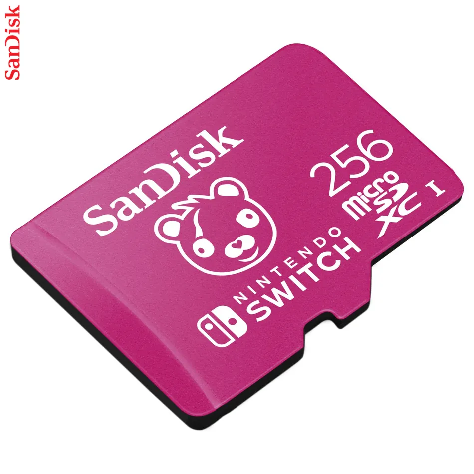SanDisk Nintendo MicroSD UHS I Card - Fortnite Edition, Cuddle Team, 256 GB