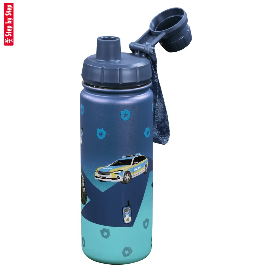 Izolovaná fľaška na nápoj z nerezovej ocele Step by Step 0,5 l, Police