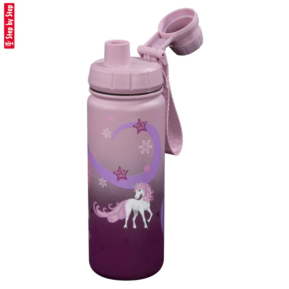 Izolovaná fľaška na nápoj z nerezovej ocele Step by Step 0,5 l, Sweet Unicorn