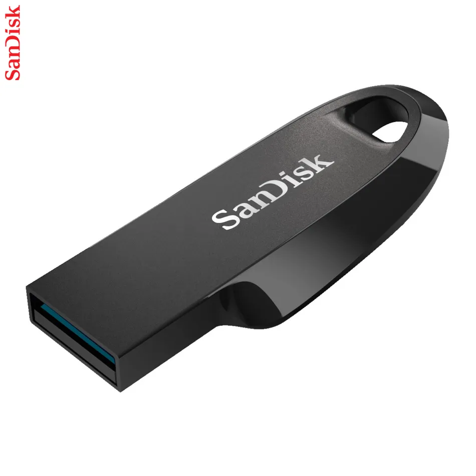 SanDisk Ultra Curve Flash Drive, 128 GB, USB 3.2