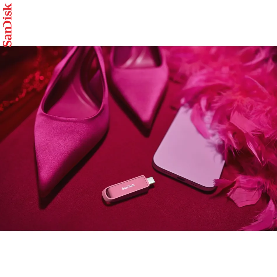 SanDisk Phone Drive 1 TB, USB-C Seastar Pink