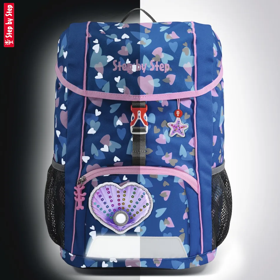 Detský ruksak Step by Step KID REFLECT, Sealshell Pearl