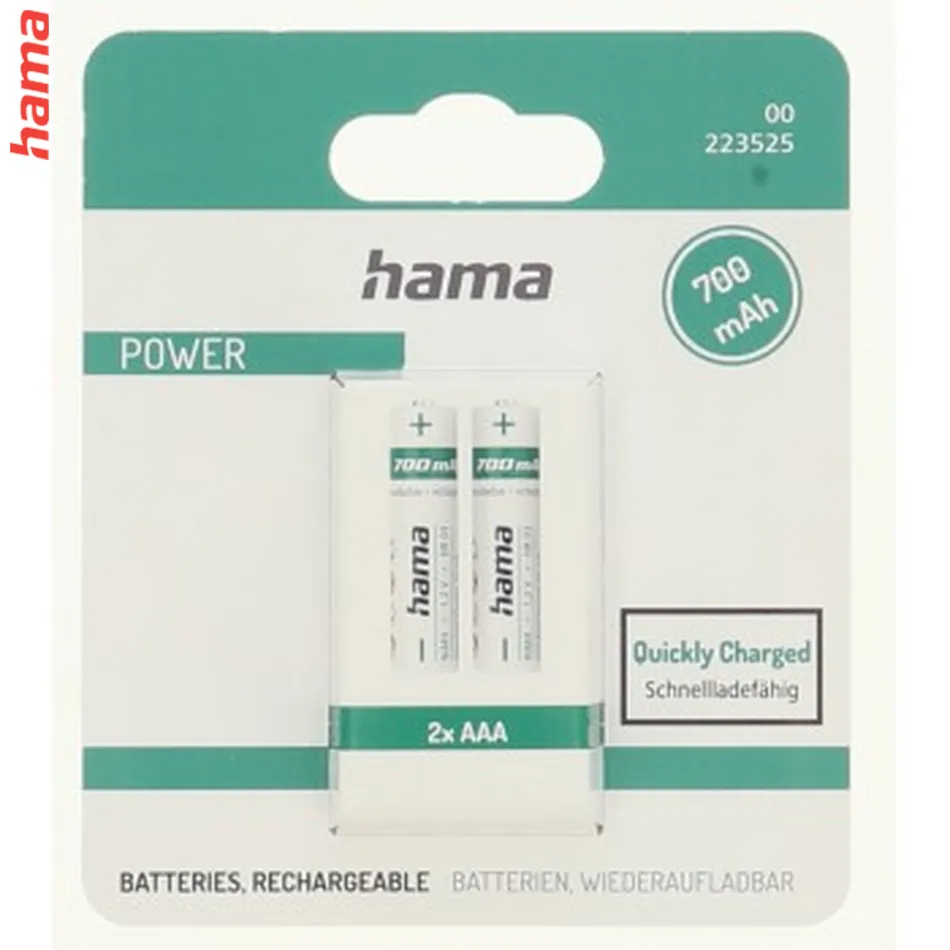 Hama NiMH akumulátor AAA Micro 700 mAh, 2 ks
