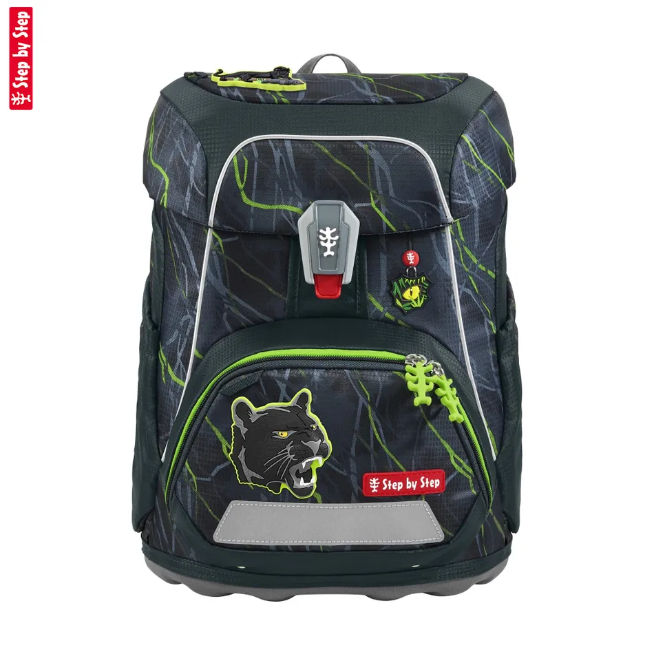 Školská aktovka Step by Step FIT, Danger Cat Chiko - 5-dielny set, AGR certifikát