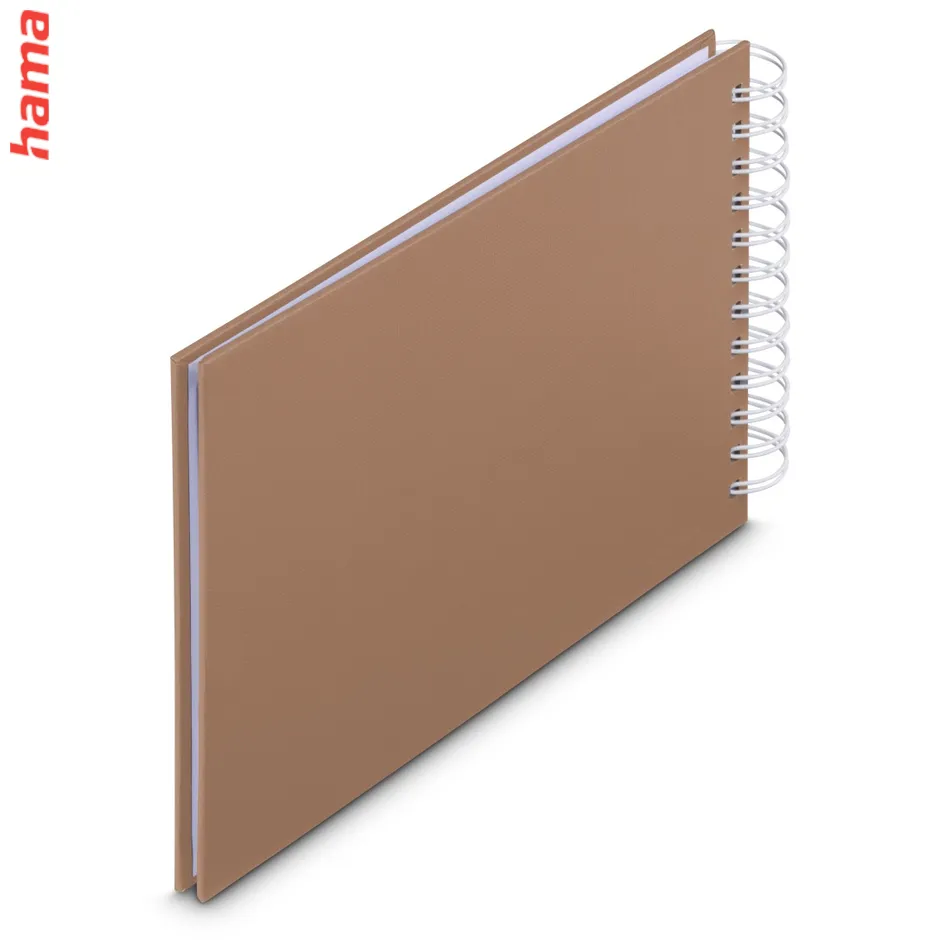 Fotoalbum špirálový Hama FINE ART 24x17 cm, 50 foto, mousse, biele listy