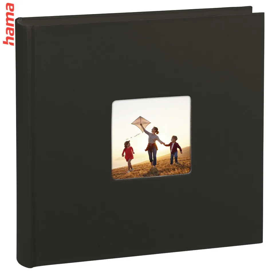 Hama album klasický FINE ART 30x30 cm, 100 strán, čierny, čierne listy