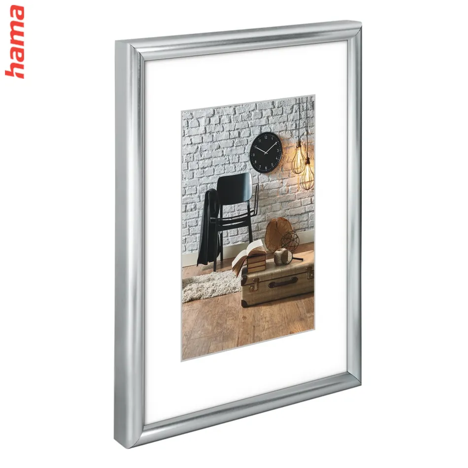 Fotorámik  60x80 cm Sevilla strieborný, plastové sklo
