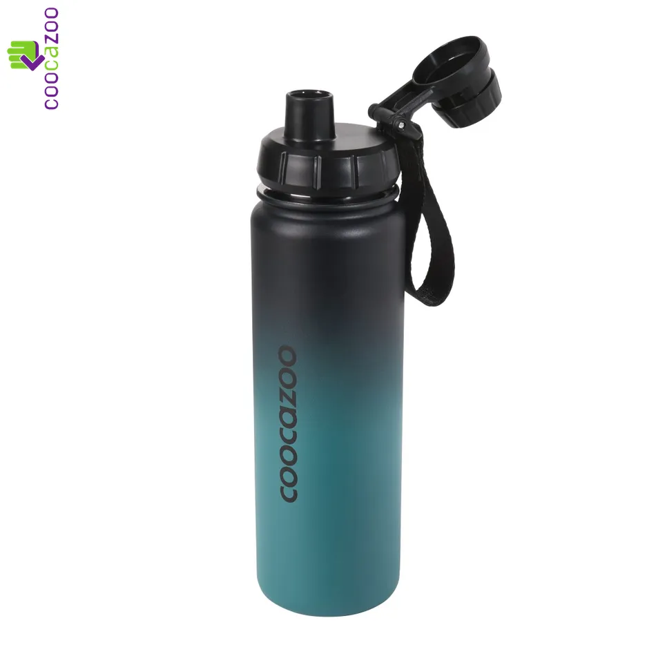 Izolovaná fľaša na vodu COOCAZOO 0,7 l, Gradient Teal
