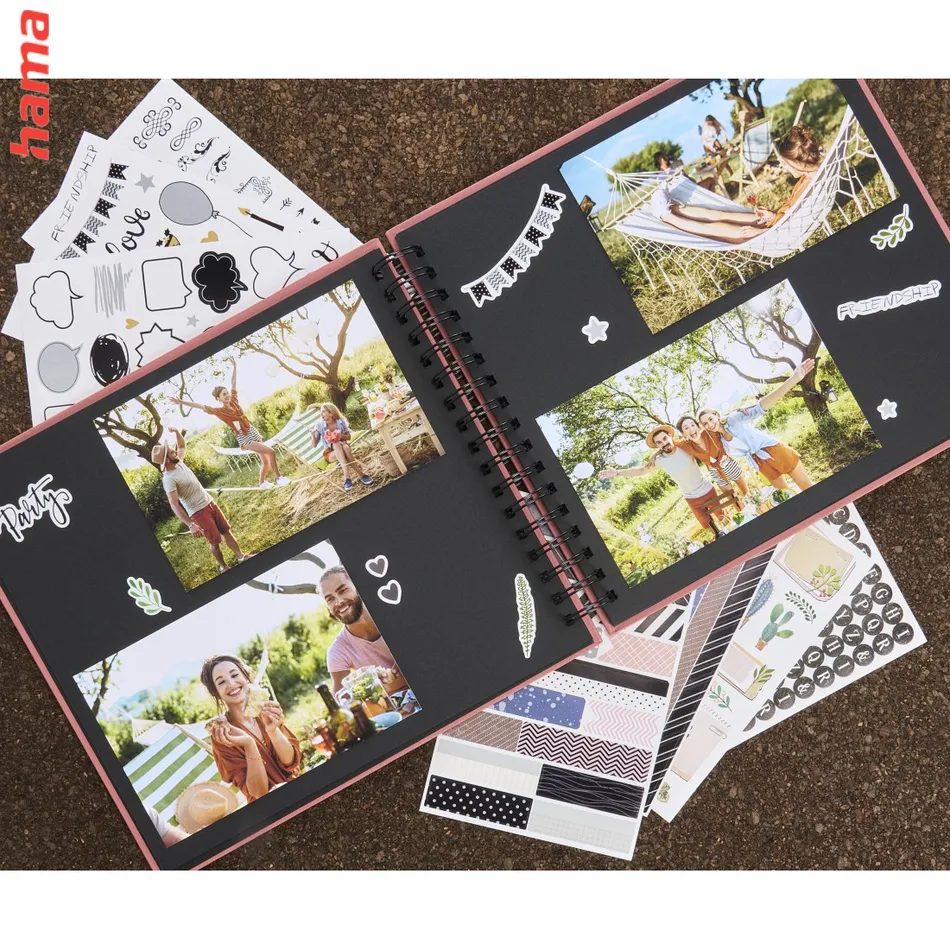 Scrapbook Hama samolepky pre kreatívnu tvorbu 6 hárkov