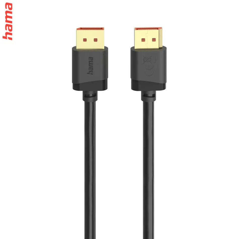 Hama DisplayPort 2.1 kábel UHD/8K, 40 Gb/s, 2 m