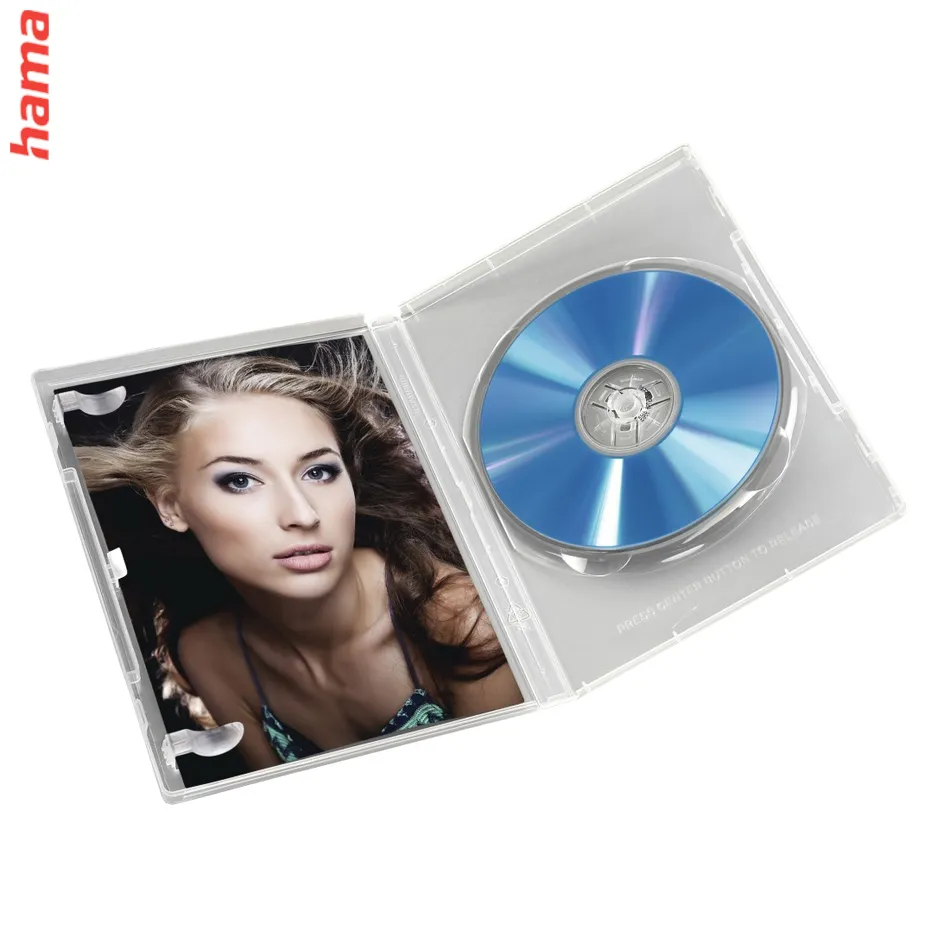 Hama DVD obal na 1 DVD, s fóliou, priehľadný, balenie 5 ks