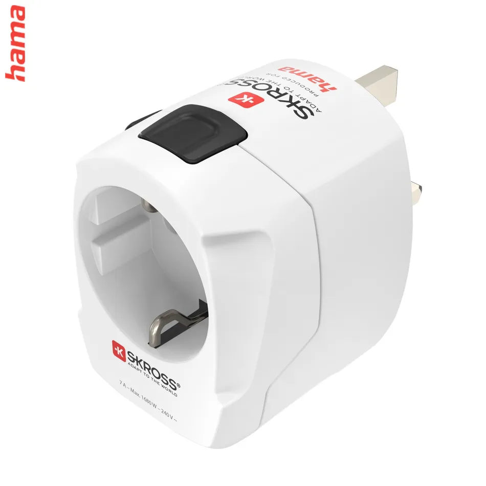 Hama cestovný adaptér World Travel Pro Light USB, 3-pól., univerzál., 2xUSB-A
