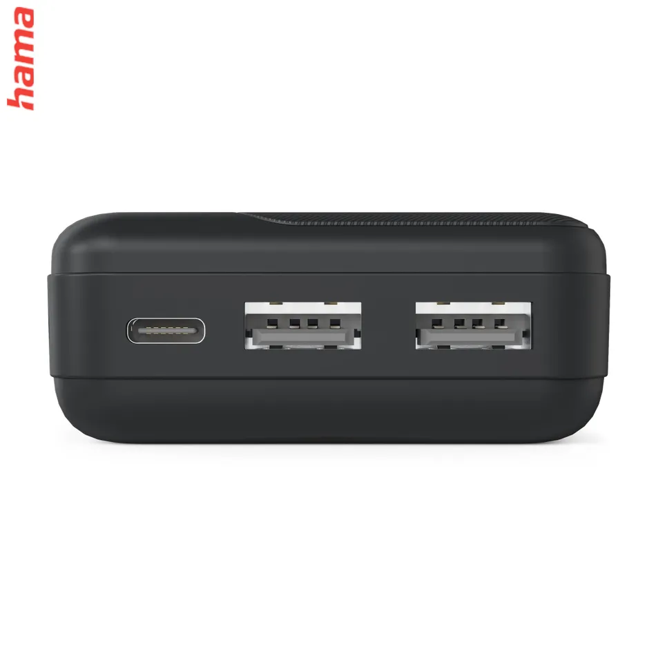 Hama Pocket 10, powerbanka 10000 mAh, 2,1 A, výstup: 2x USB-A, čierna