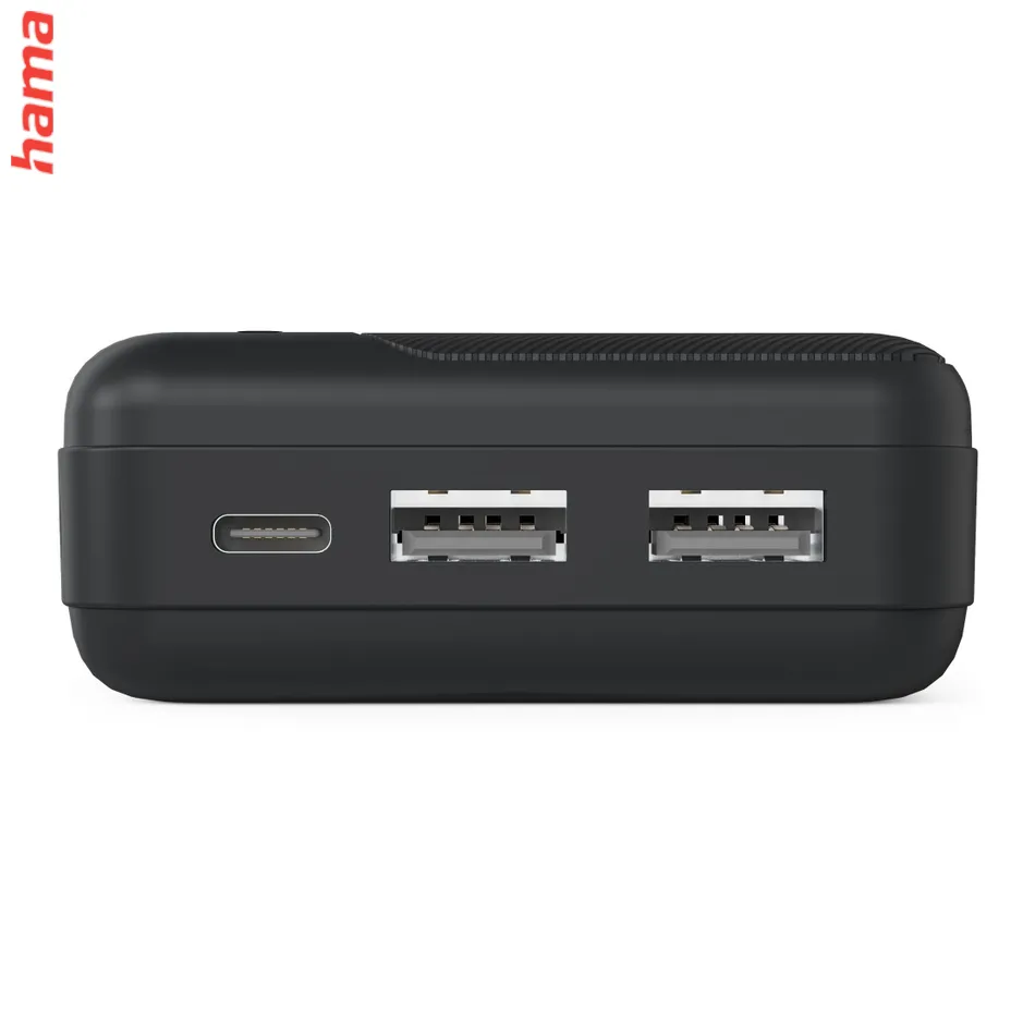 Hama Pocket 20, powerbanka 20000 mAh, 2,1 A, výstup: 2x USB-A, čierna