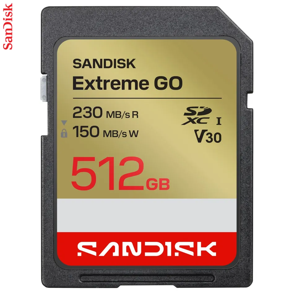 SanDisk SDXC Extreme GO 512GB (UHS-1, R 230MB/s / W150MB/s, 4K)