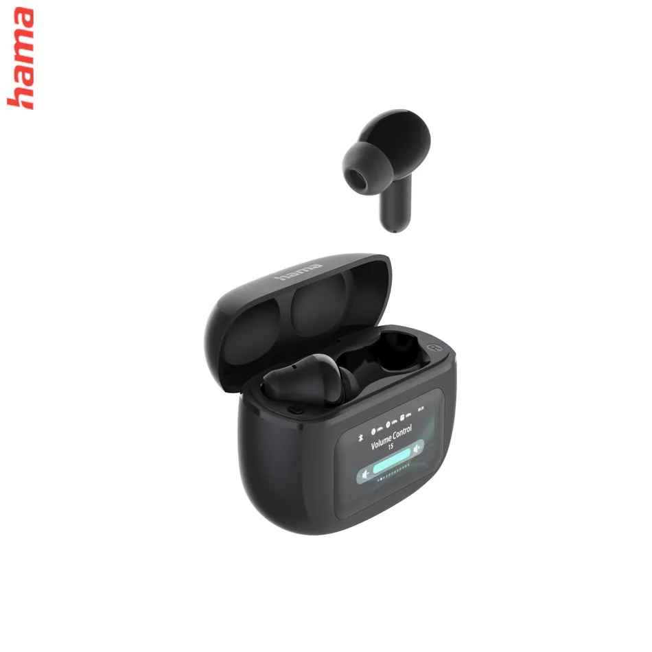 Hama Bluetooth® slúchadlá Spirit Touch, štuple, ANC/ENC, displej, čierne