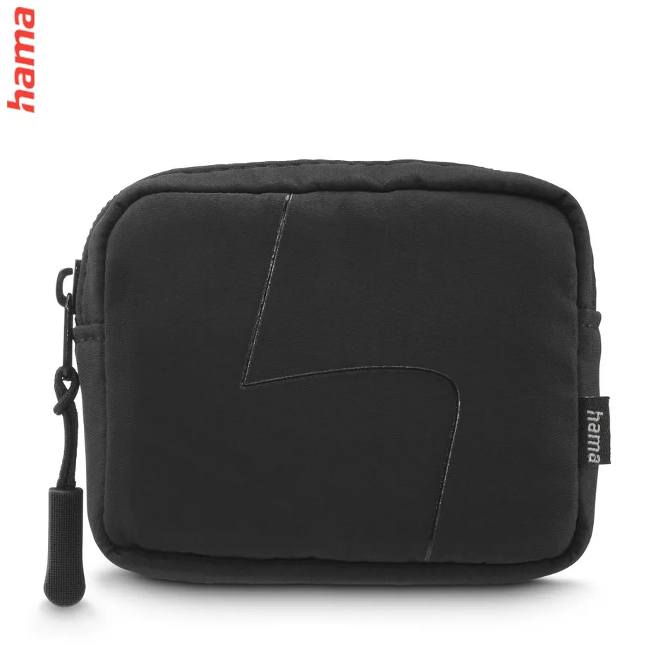 Hama Headphones Bag for In-Ear and Accessories, Snap Hook, Organiser, black
