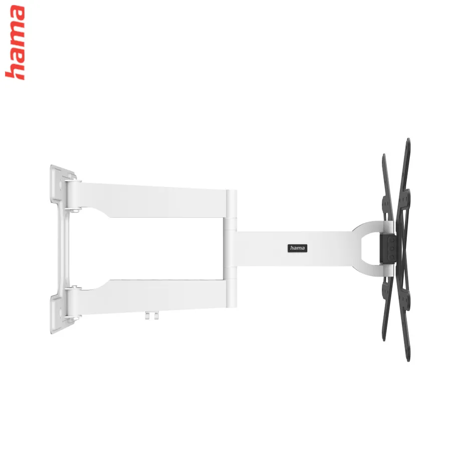 Hama nástěnný držiak TV Ultraslim, 400x400, pohyblivý, predĺžený, čierno-biely