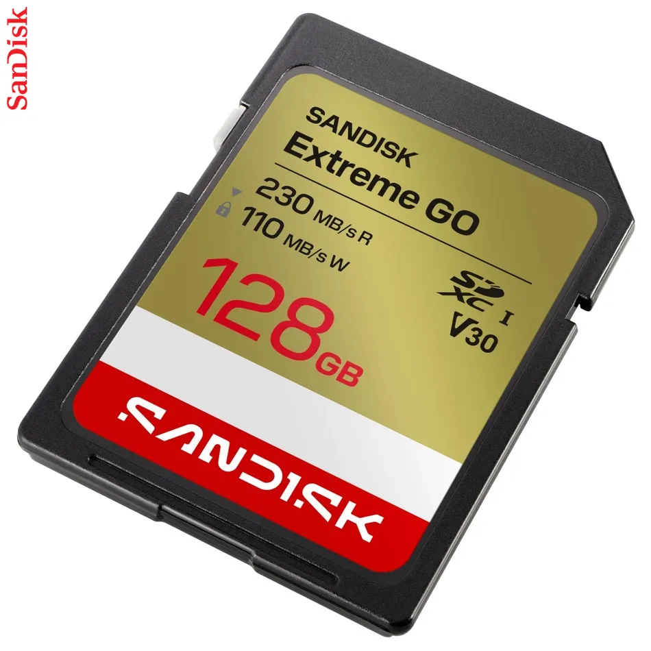 SanDisk SDXC Extreme GO 128GB (UHS-1, R 230MB/s / W110MB/s, 4K)