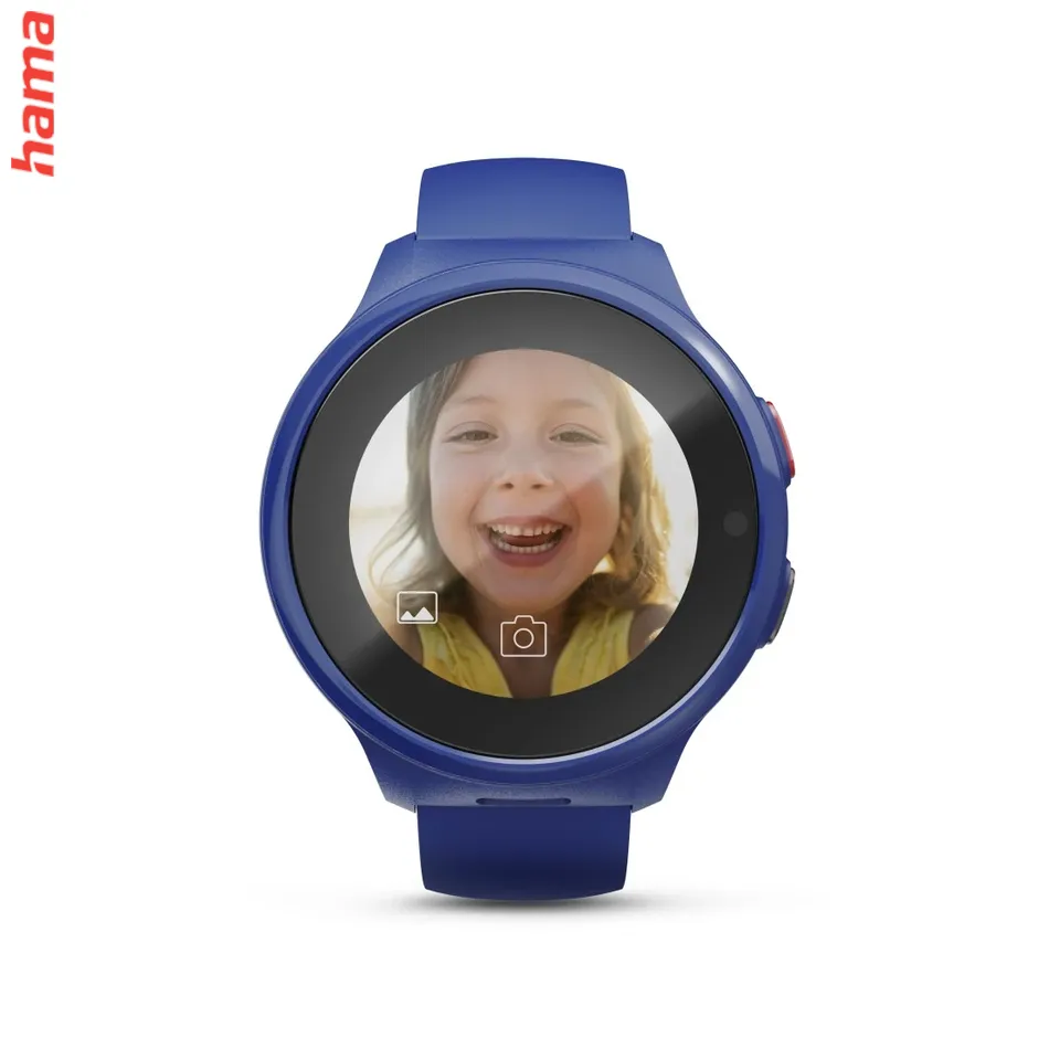 Detské smart hodinky, SIM, GPS, SOS tlačidlo, hlasové/video hovory, modré