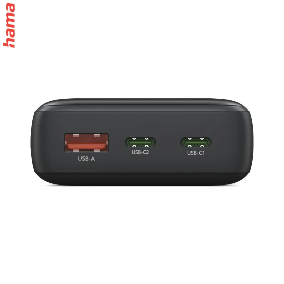 PD10-W20 powerbanka, 10000 mAh, 20 W, 2x USB-C, 1x USB-A, displej