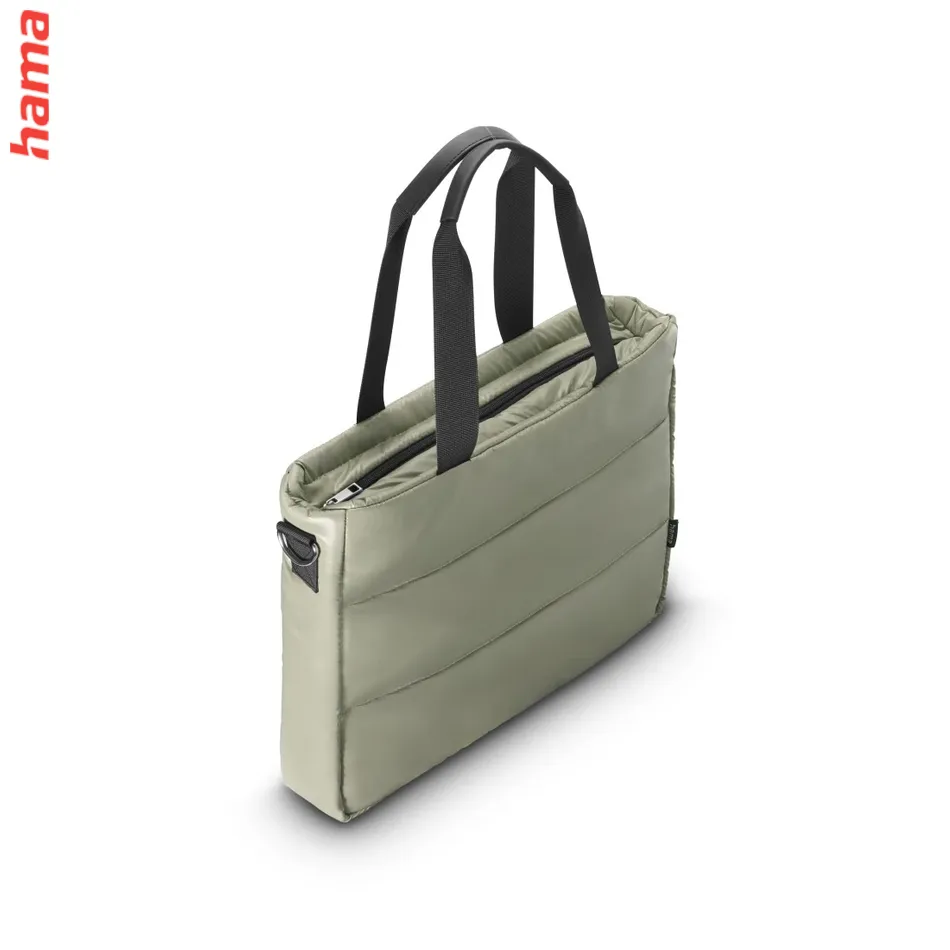Hama taška na notebook Quilt, shopper, do 17,3 palca (44 cm), šalviová