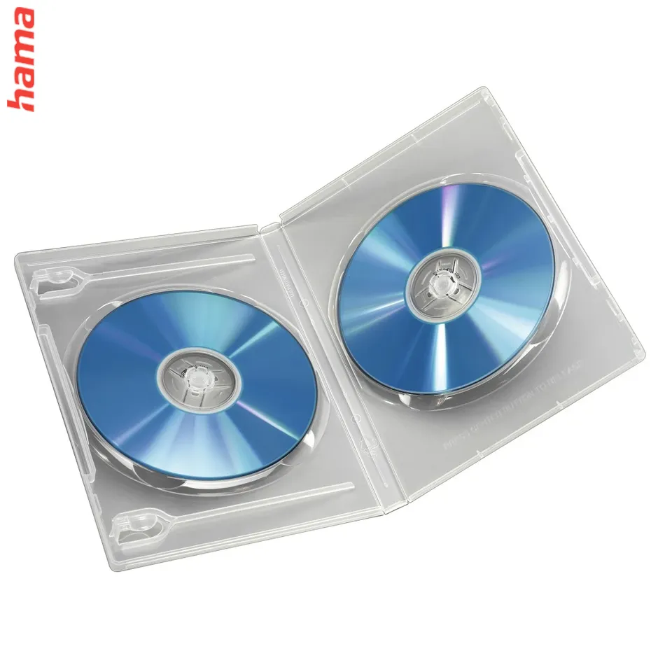 Hama priehľadný obal na 2 DVD, jewel box s fóliou, 5 ks