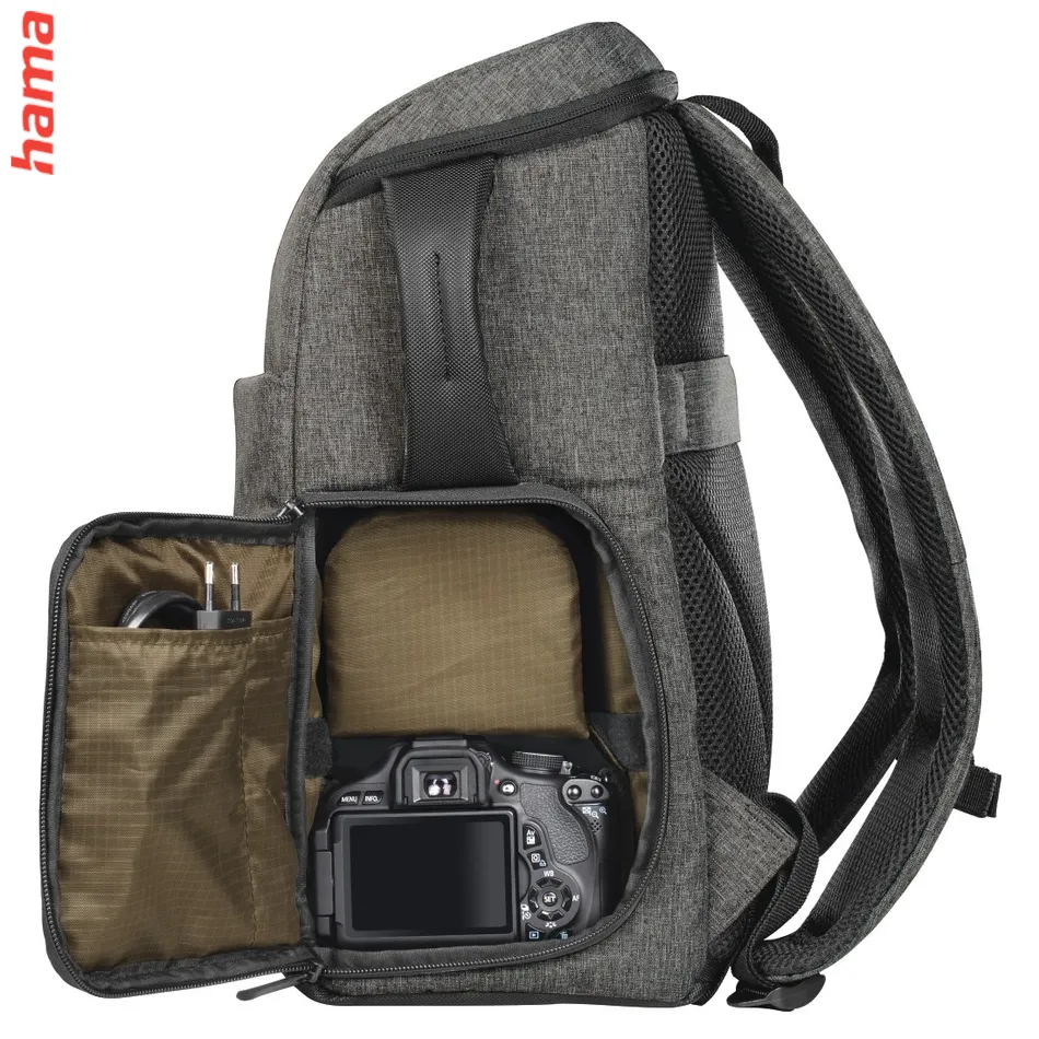 Hama šedý fotobatoh Terra 140 na fotoaparát a tablet, 13 l