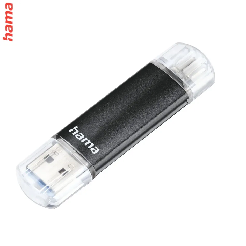 Hama čierny USB kľúč do mobilu Laeta Twin, 32 GB, USB 3.0